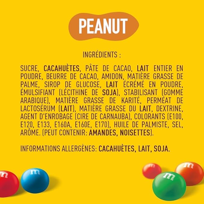 M&M's Cacahuète - Sachet Individuel 36g