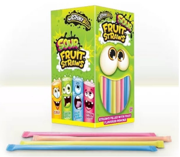 Saure Fruchtstrohhalme Johny Bee Halal 10 kaufen 1 gratis