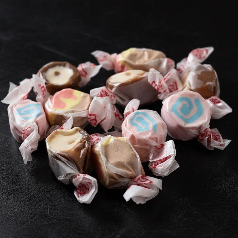 Mix decouverte Taffy Town – Chocolate Caramel Mocha/ Banan split/ Barbapapa