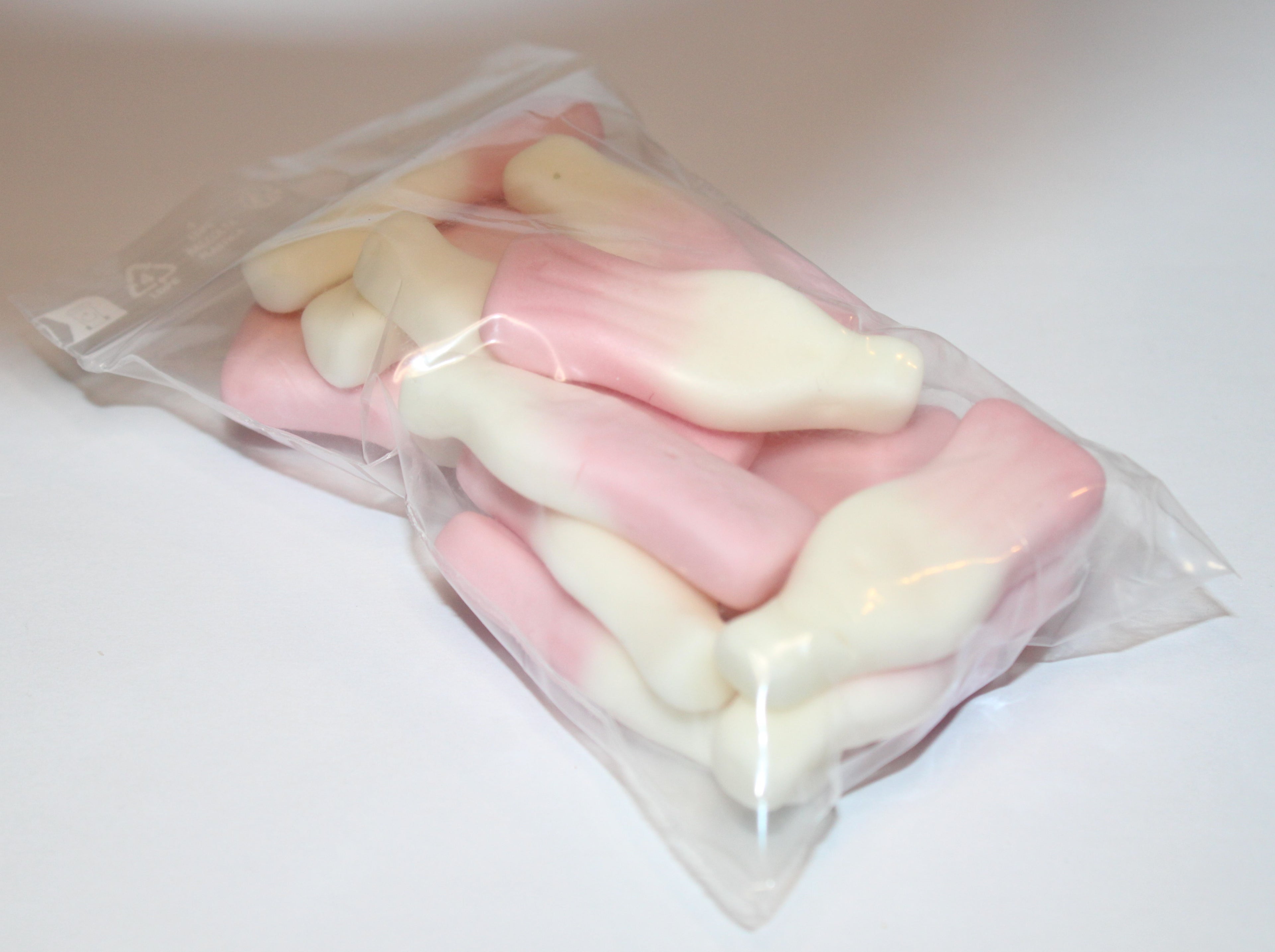 Bouteille Milkshake rose et blanc