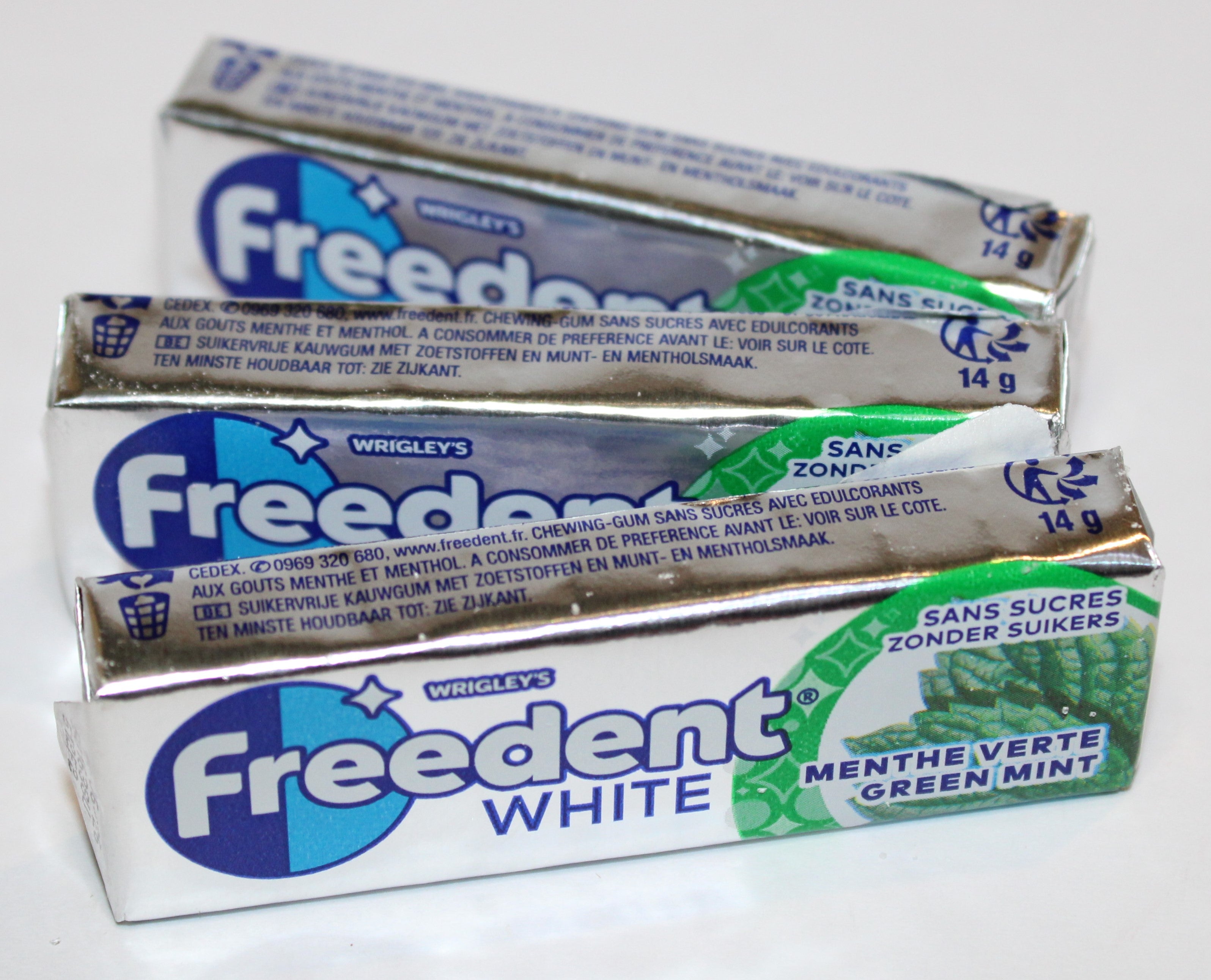 Freedent White Menthe Verte Halal